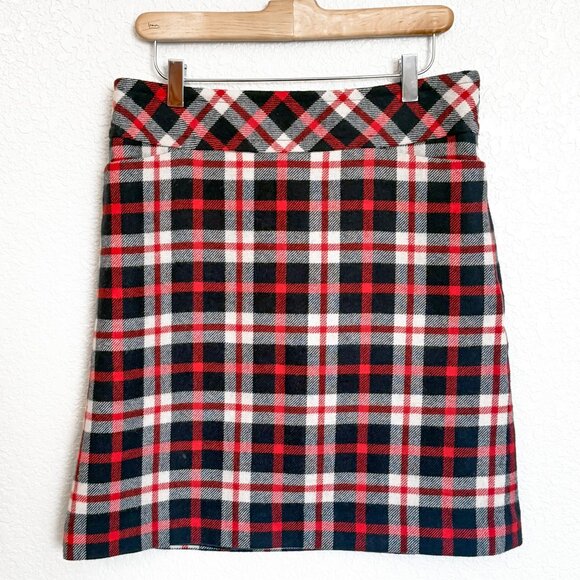 Talbots Plaid Wool Pencil Skirt Women's 8 Preppy Revival Dark Academia Old Money - Picture 1 of 9